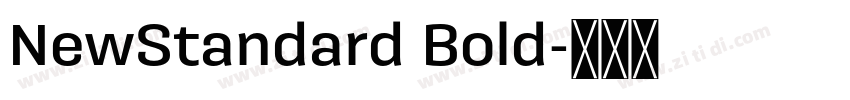NewStandard Bold字体转换